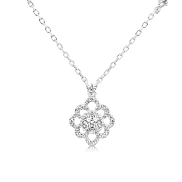 Collier flower Excellence Argent 925 Rh