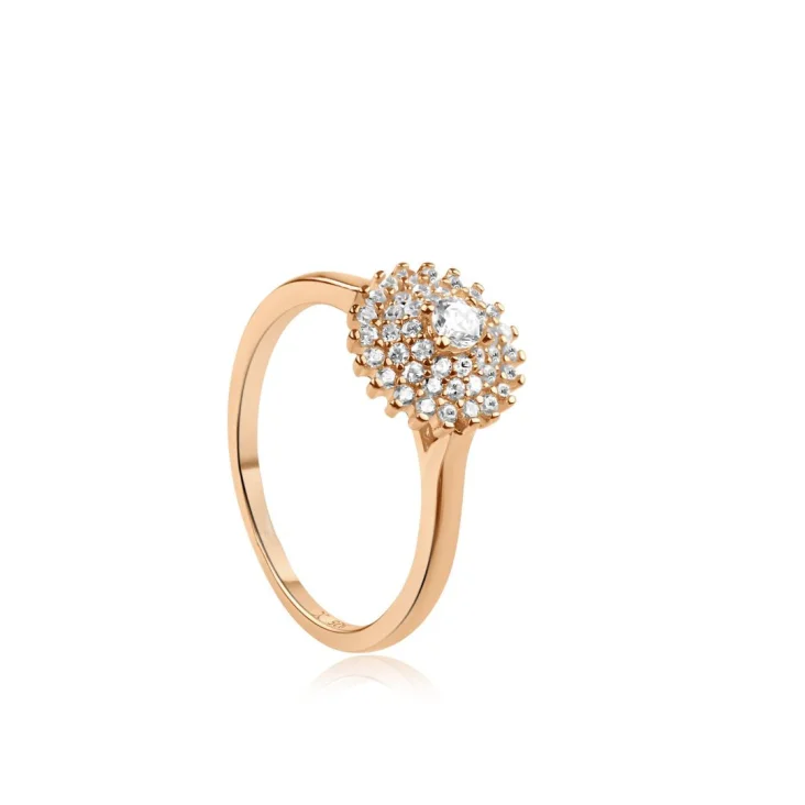 Bague marguerite Excellence Argent 925 R.Gold 2