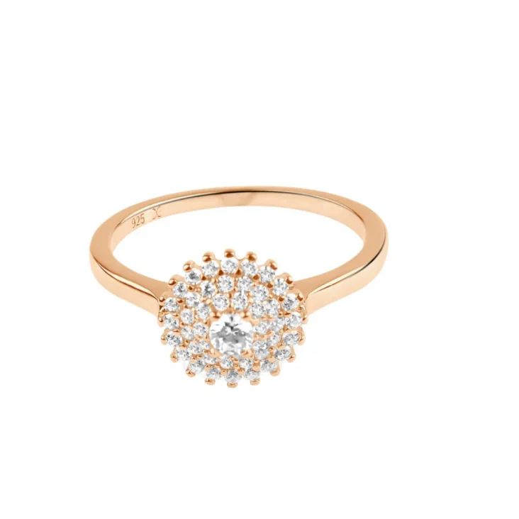 Bague marguerite Excellence Argent 925 R.Gold