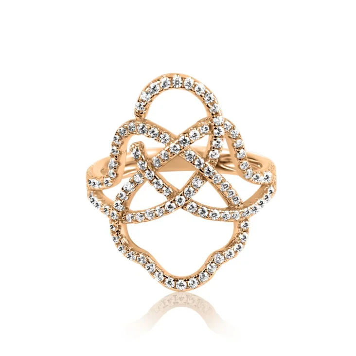 Bague Khmissa Excellence Argent 925 R.Gold