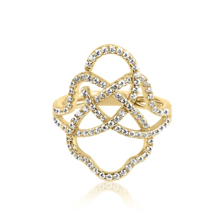 Bague Khmissa Excellence Plaqué Or 18K 3Mic