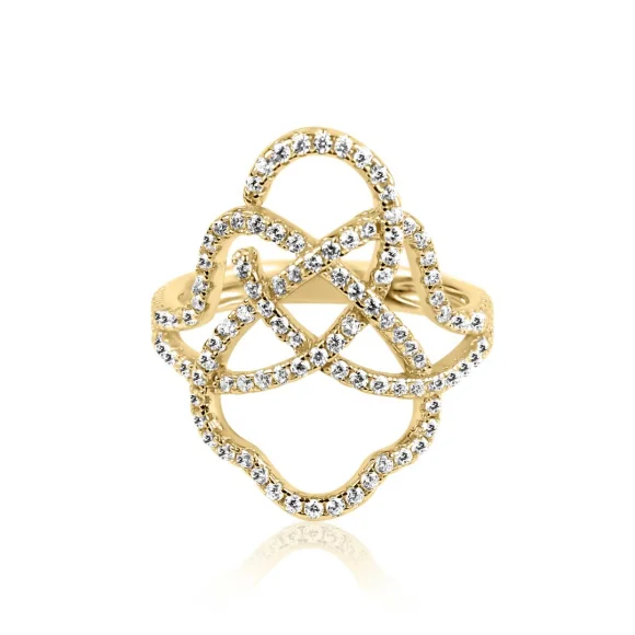 Bague Khmissa Excellence Plaqué Or 18K 3Mic