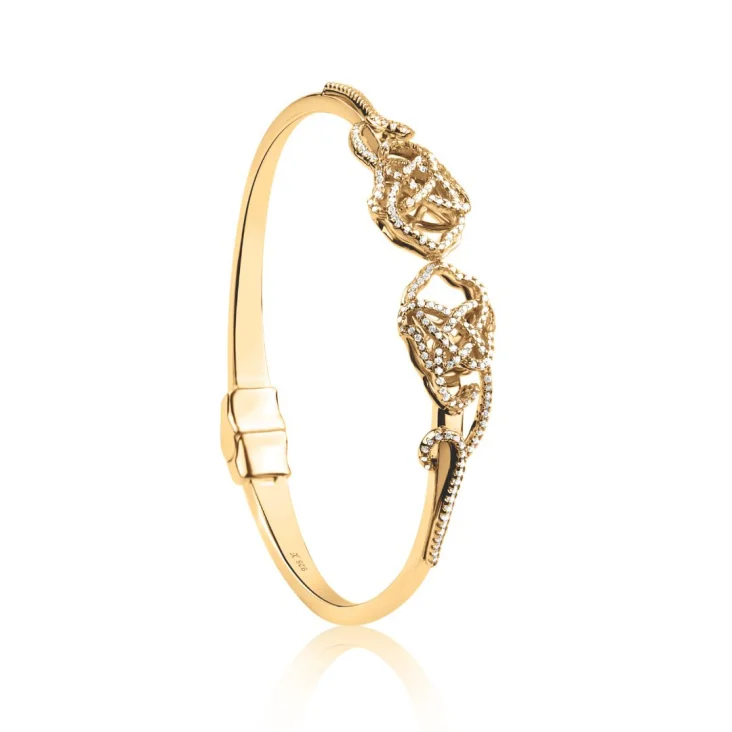 Bracelet Khmissa Excellence Plaqué Or 18K 3Mic 2