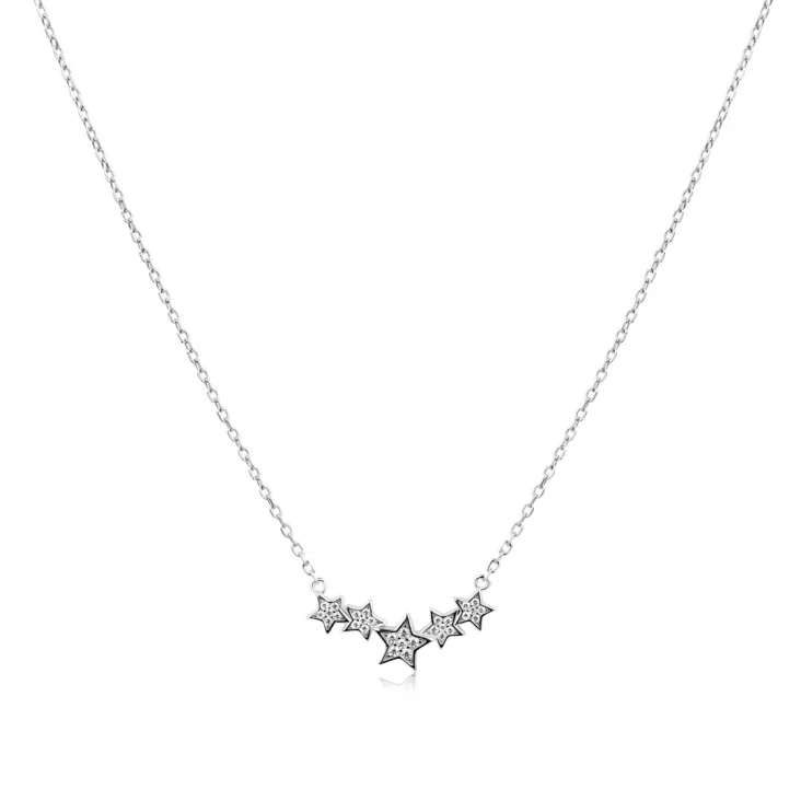 Collier étoiles Excellence Argent 925 Rh