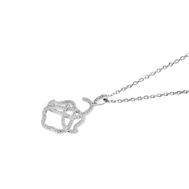 Pendentif Khmissa Excellence Argent 925 Rh 2