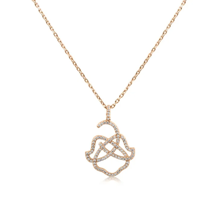 Pendentif Khmissa Excellence Argent 925 R.Gold