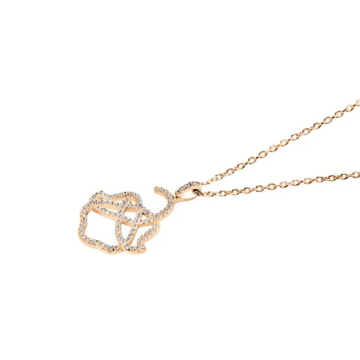 Pendentif Khmissa Excellence Argent 925 R.Gold 2
