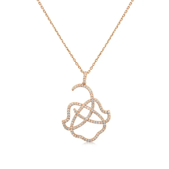 Pendentif Khmissa Excellence Argent 925 R.Gold