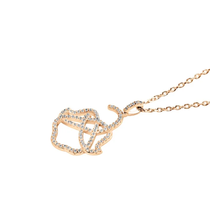 Pendentif Khmissa Excellence Argent 925 R.Gold 2