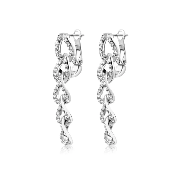 Boucles d'oreilles étoiles Excellence Argent 925 Rh