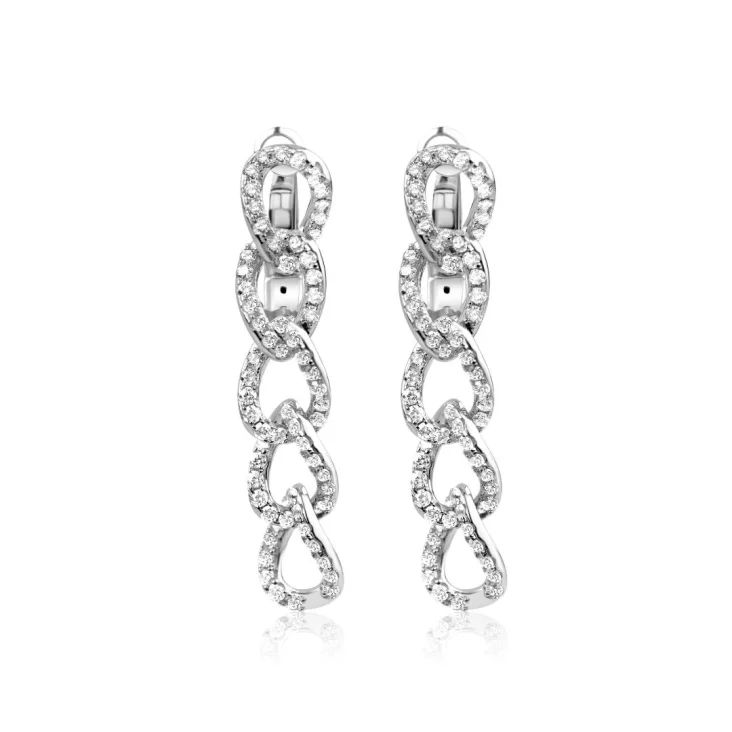 Boucles d'oreilles étoiles Excellence Argent 925 Rh