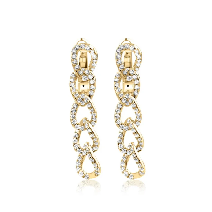 Boucles d'oreilles Excellence Plaqué Or 18K 3Mic