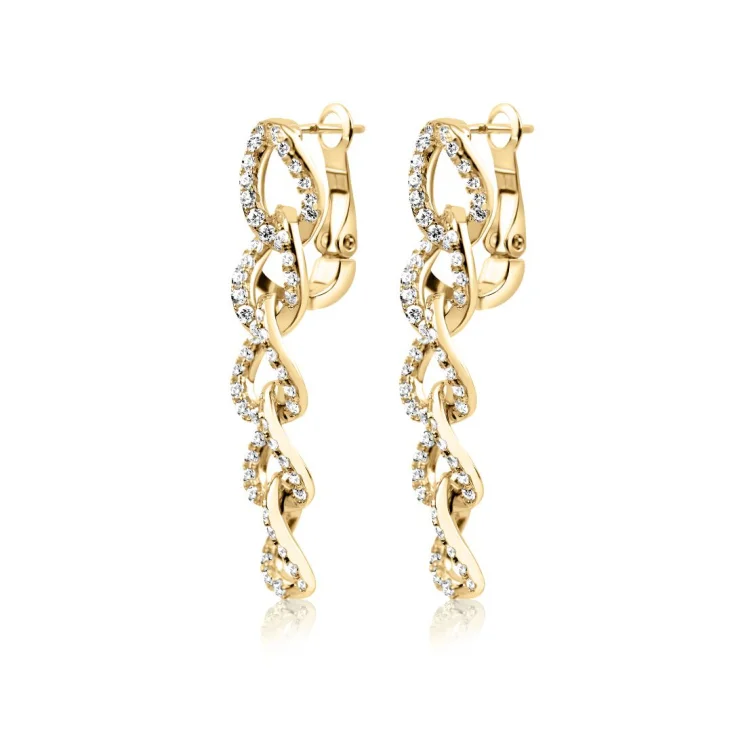 Boucles d'oreilles Excellence Plaqué Or 18K 3Mic 2