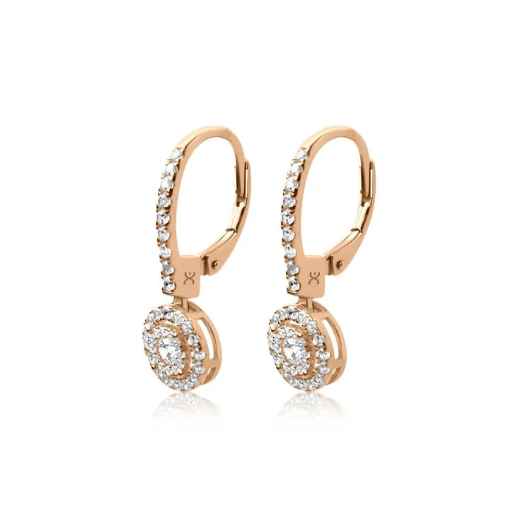 Dormeuses marguerite Excellence Argent 925 R.Gold 2