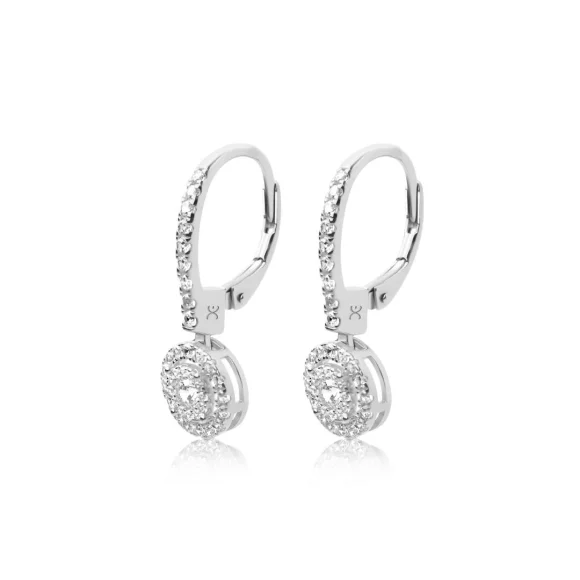Dormeuses marguerite Excellence Argent 925 Rh