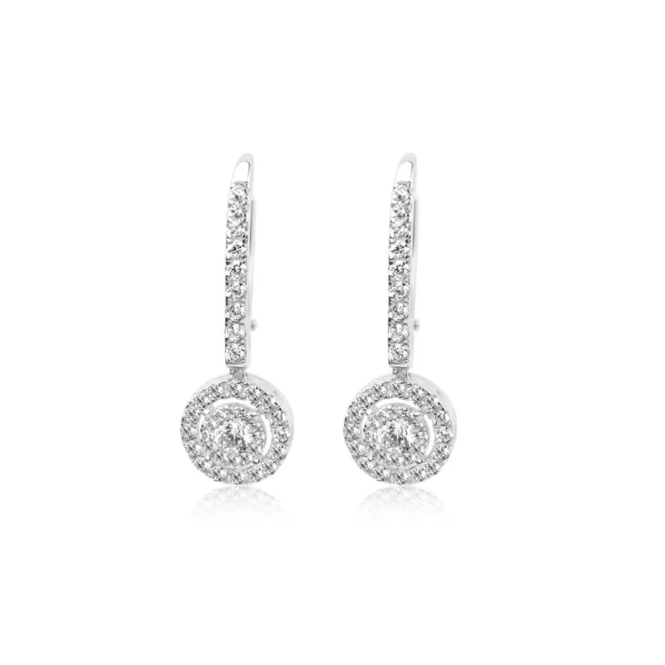 Dormeuses marguerite Excellence Argent 925 Rh