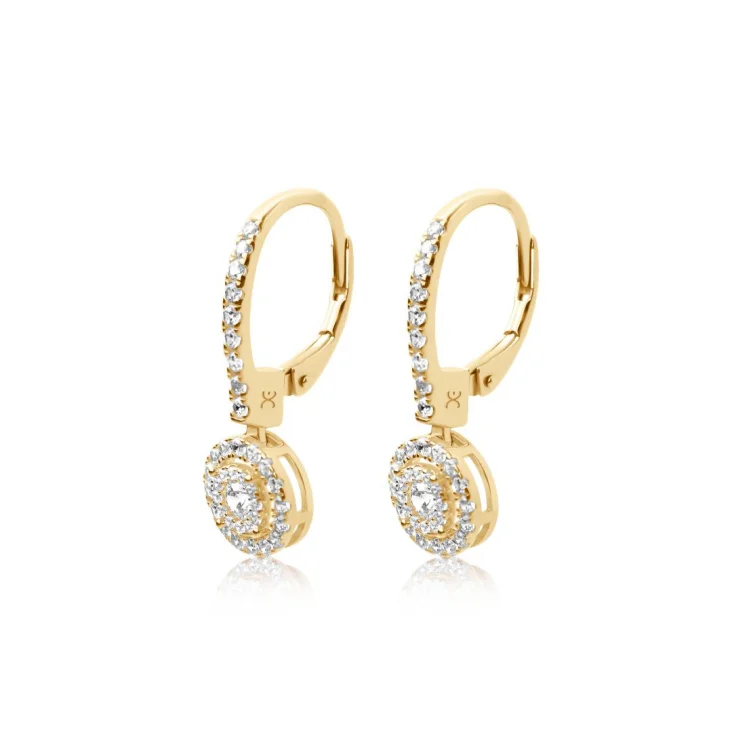 Dormeuses marguerite Excellence Plaqué Or 18K 3Mic 2