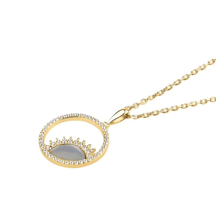 Pendentif lever de Soleil Excellence Plaqué Or 18K 3Mic 2
