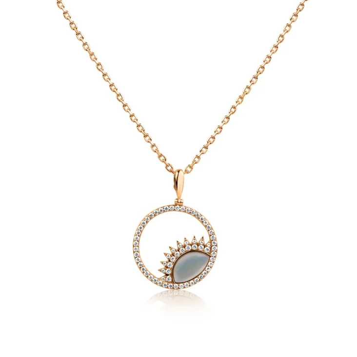 Pendentif lever de Soleil Excellence Argent 925 R.Gold
