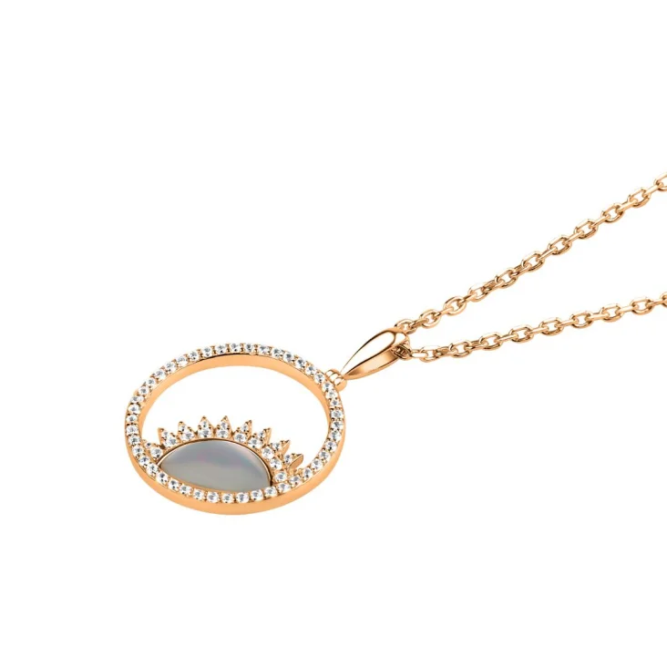 Pendentif lever de Soleil Excellence Argent 925 R.Gold 2