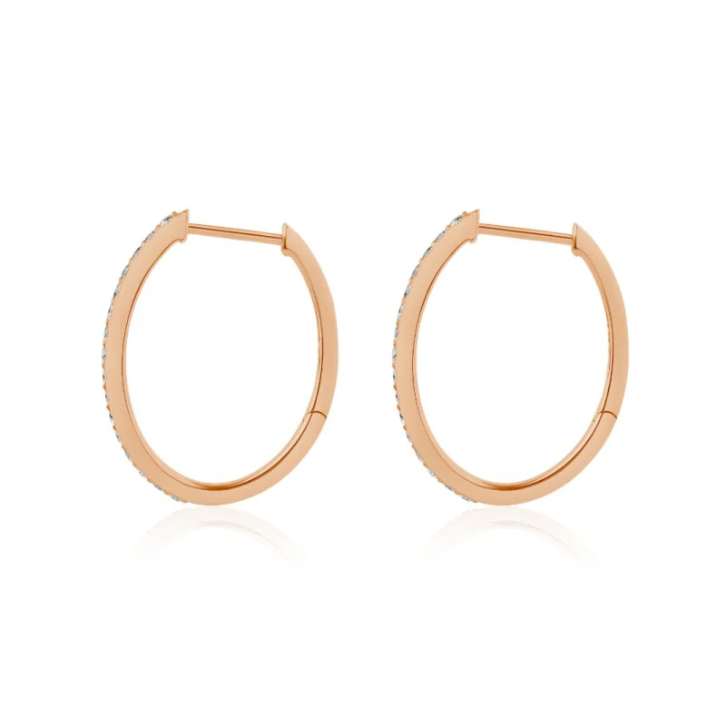 Créoles Excellence Or rose 750/1000 &... Créoles Excellence Or rose 750/1000 &...