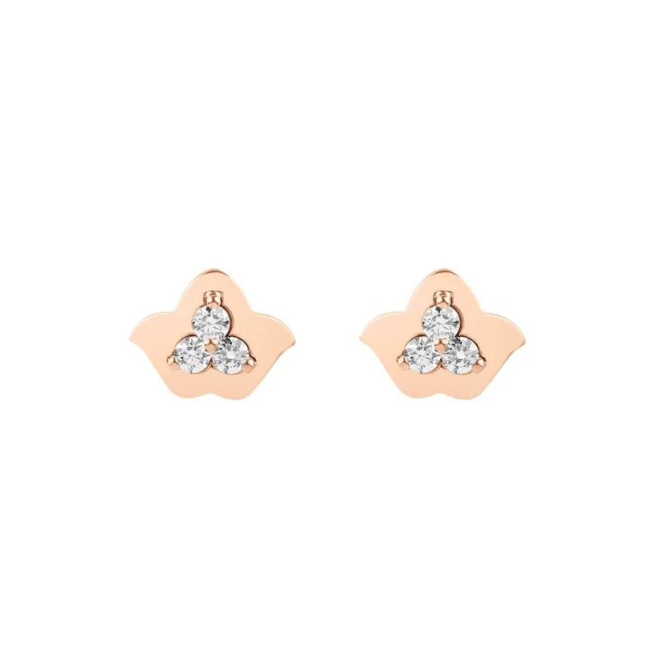 Puces d'oreilles khmissa Excellence Or rose 750/1000 &...