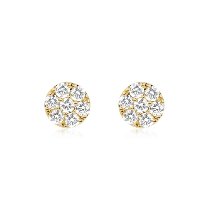 Puces d'oreilles marguerite Excellence Or jaune 750/1000...
