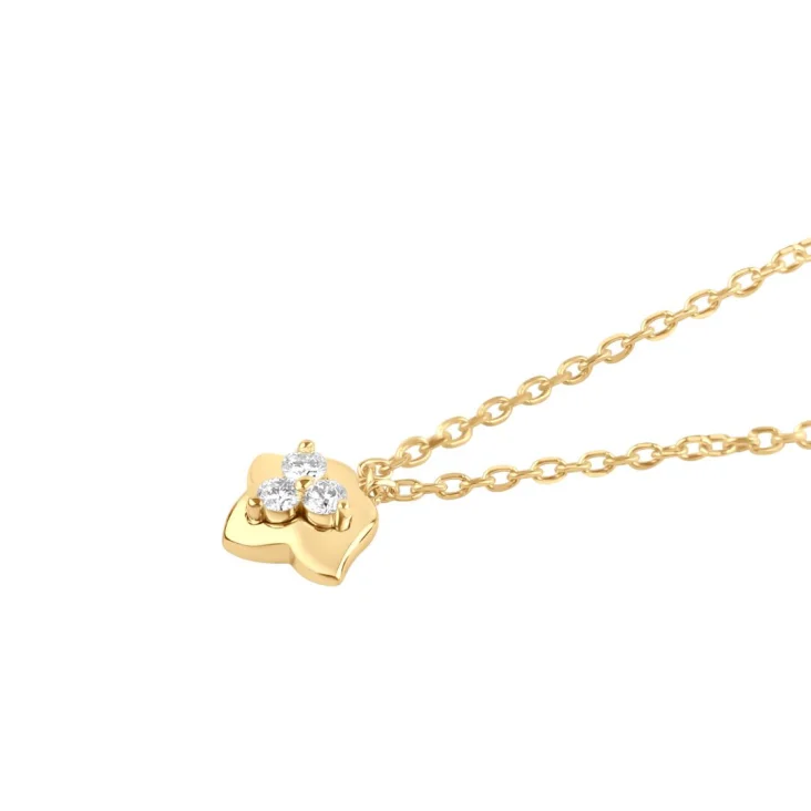 Collier khmissa Excellence Or jaune 750/1000 & Diamants 2