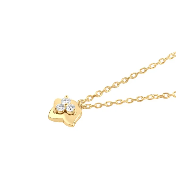Collier khmissa Excellence Or jaune 750/1000 & Diamants