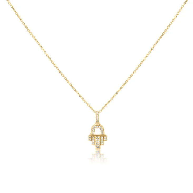 Pendentif Khmissa Excellence Or jaune 750/1000 & Diamants