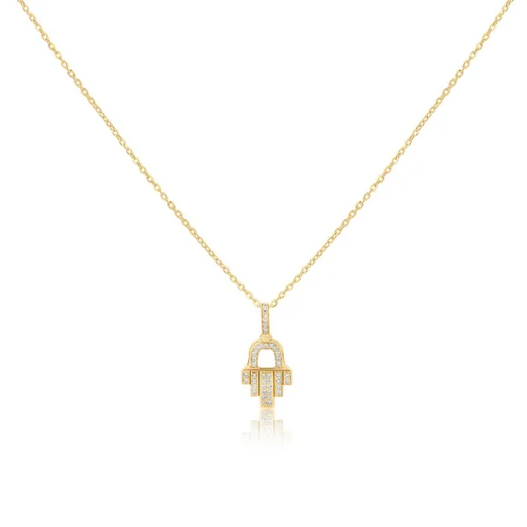 Pendentif Khmissa Excellence Or jaune 750/1000 & Diamants