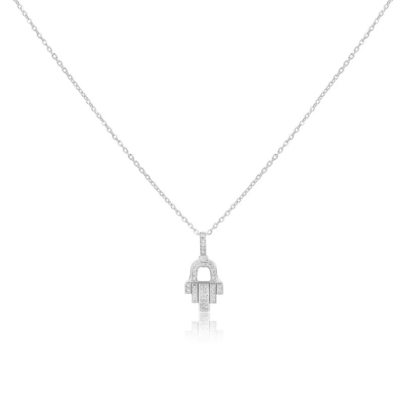 Pendentif Khmissa Excellence Or gris... Pendentif Khmissa Excellence Or gris...