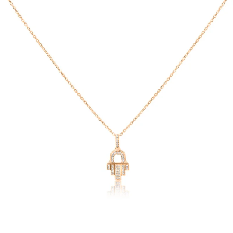 Pendentif Khmissa Excellence Or rose... Pendentif Khmissa Excellence Or rose...