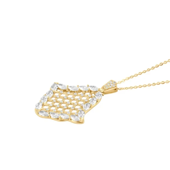 Pendentif Khmissa Excellence Or jaune 750/1000 & Diamants