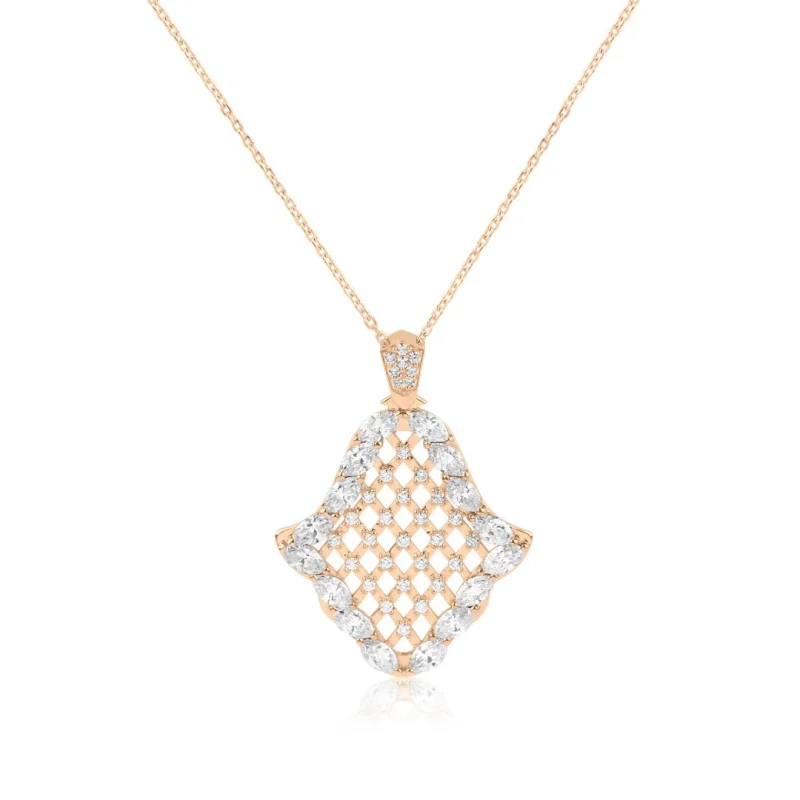 Pendentif Khmissa Excellence Or rose...