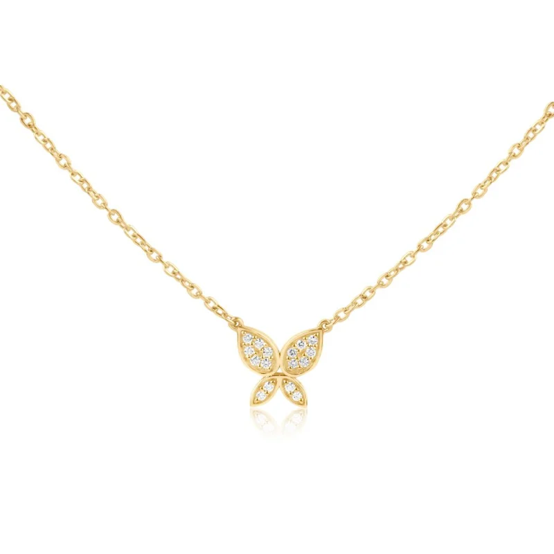 Collier papillon Excellence Or jaune...