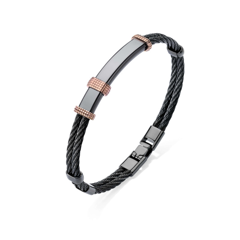 Bracelet Excellence Acier 316L Bk