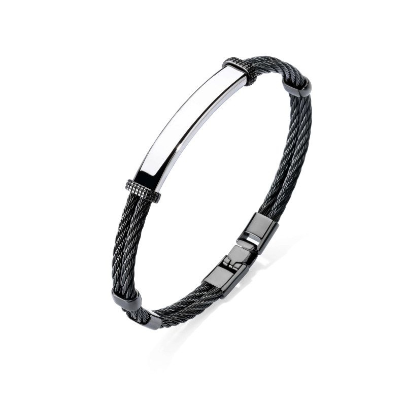 Bracelet Excellence Acier 316L Bk