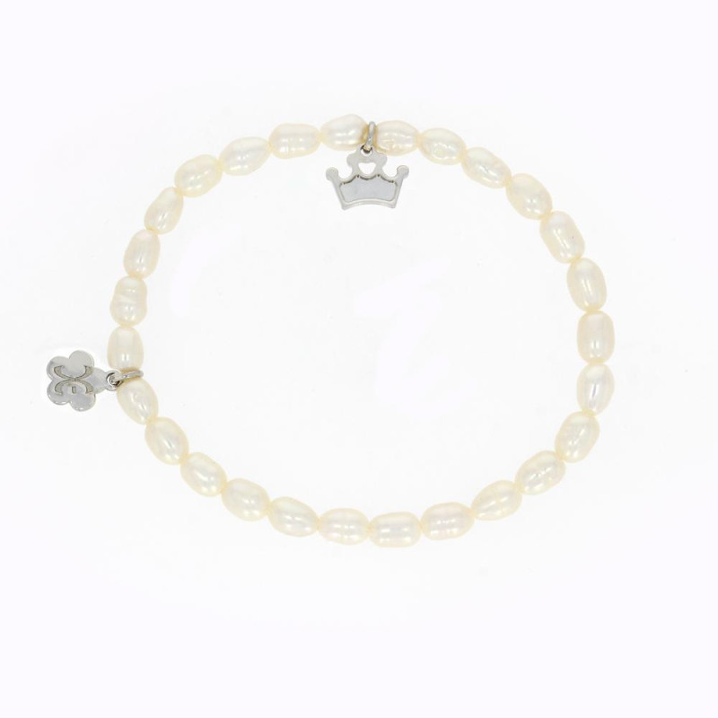 Bracelet Perle de culture Excellence & Diademe Argent 925 Rh