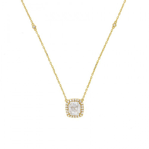 Collier Excellence Plaqué Or 18K 3Mic & W DC