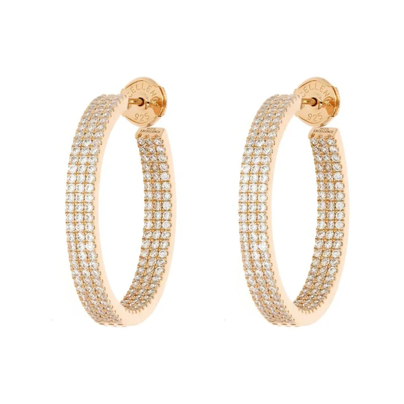 Créoles Excellence Argent 925 R.Gold