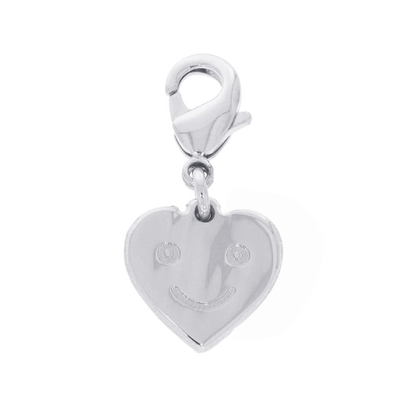 Charm Coeur Smiley Excellence Argent 925 RH