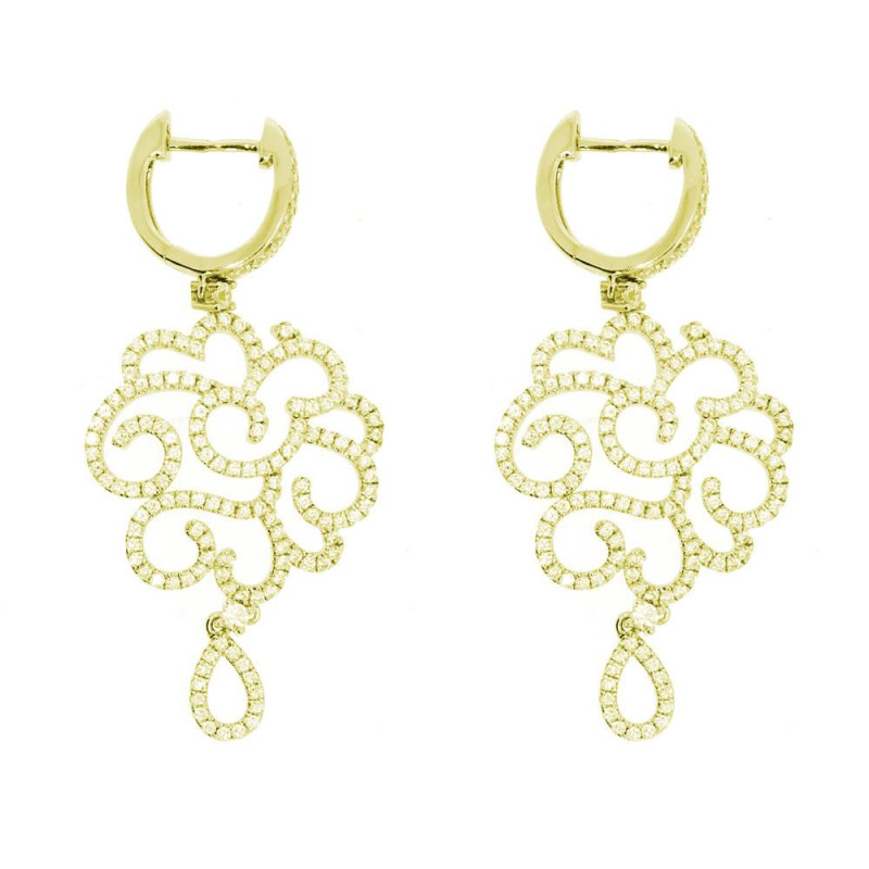 Boucles Joaillerie Excellence Plaqué Or 18K 3Mic