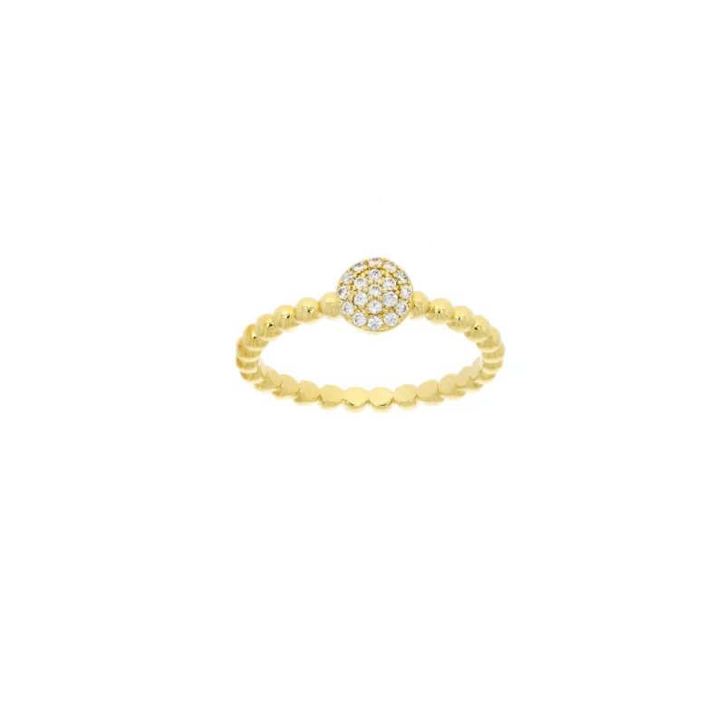 Bague Ball Excellence Plaqué Or 18K 3Mic
