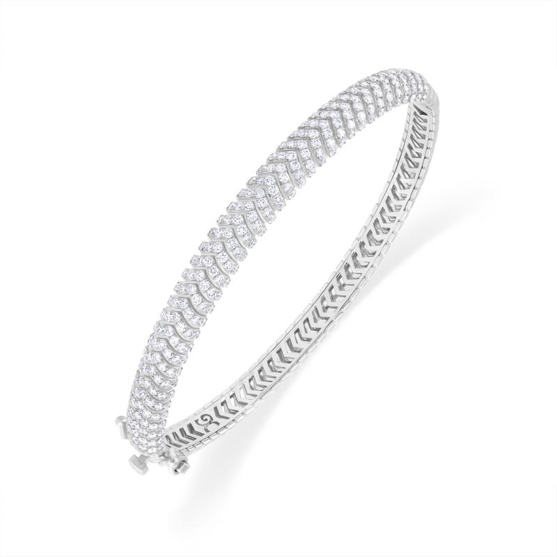 Bracelet Excellence Or gris 750/1000 & Diamants