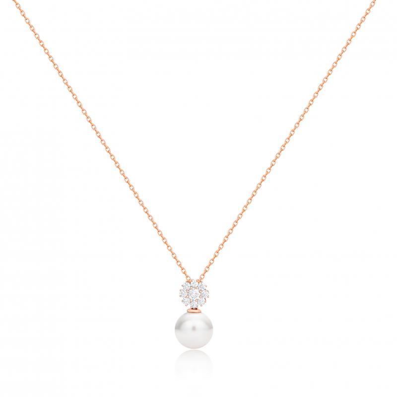 Collier Excellence Or rose 750/1000, Diamants & FWP