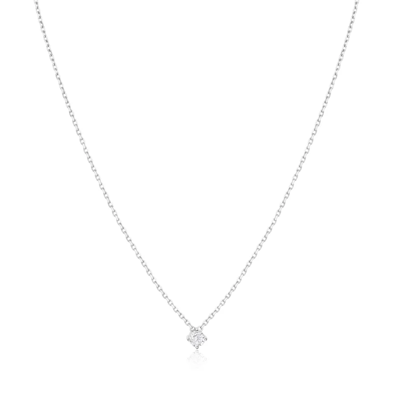Collier Excellence Or gris 750/1000 & Diamants Collier Excellence Or gris 750/1000 & Diamants