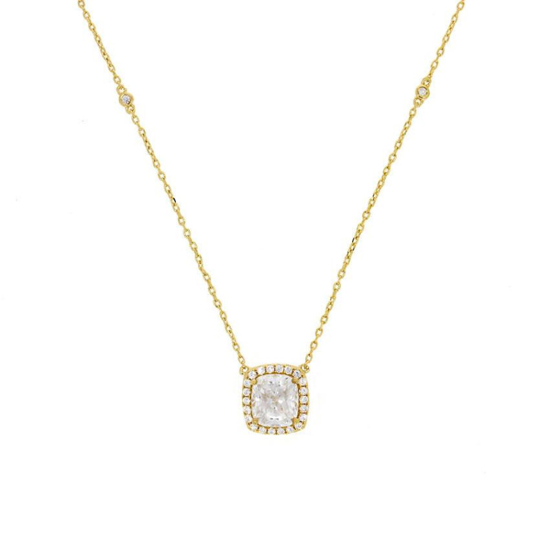 Collier Excellence Plaqué Or 18K 3Mic & W DC