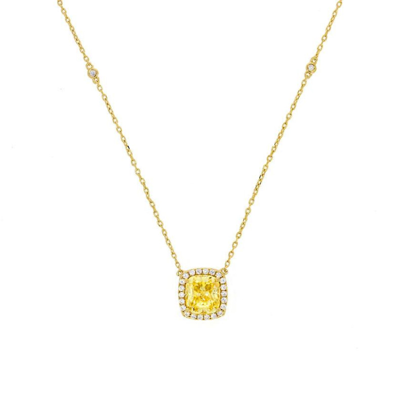 Collier Excellence Plaqué Or 18K 3Mic & CT DC