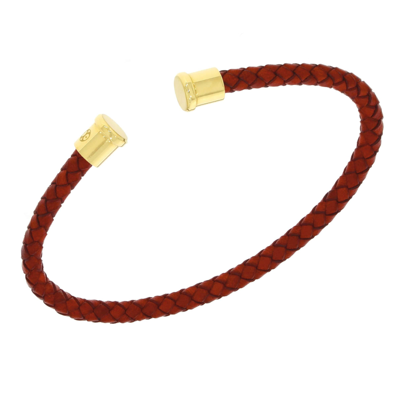 Cuir Rouge 4mm Excellence Caméléon Acier 316L Y